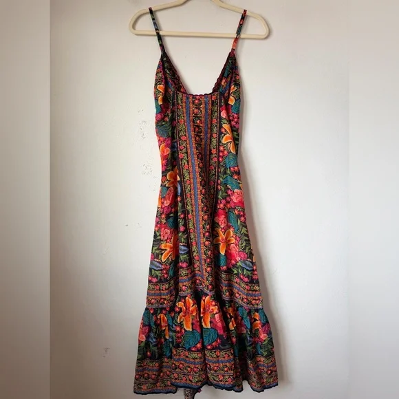 FARM RIO STITCHED GARDEN LONG COVERUP - Picture 11 of 16